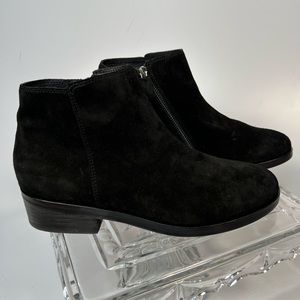 Eileen Fisher Vero Cuoio Black suede bootie